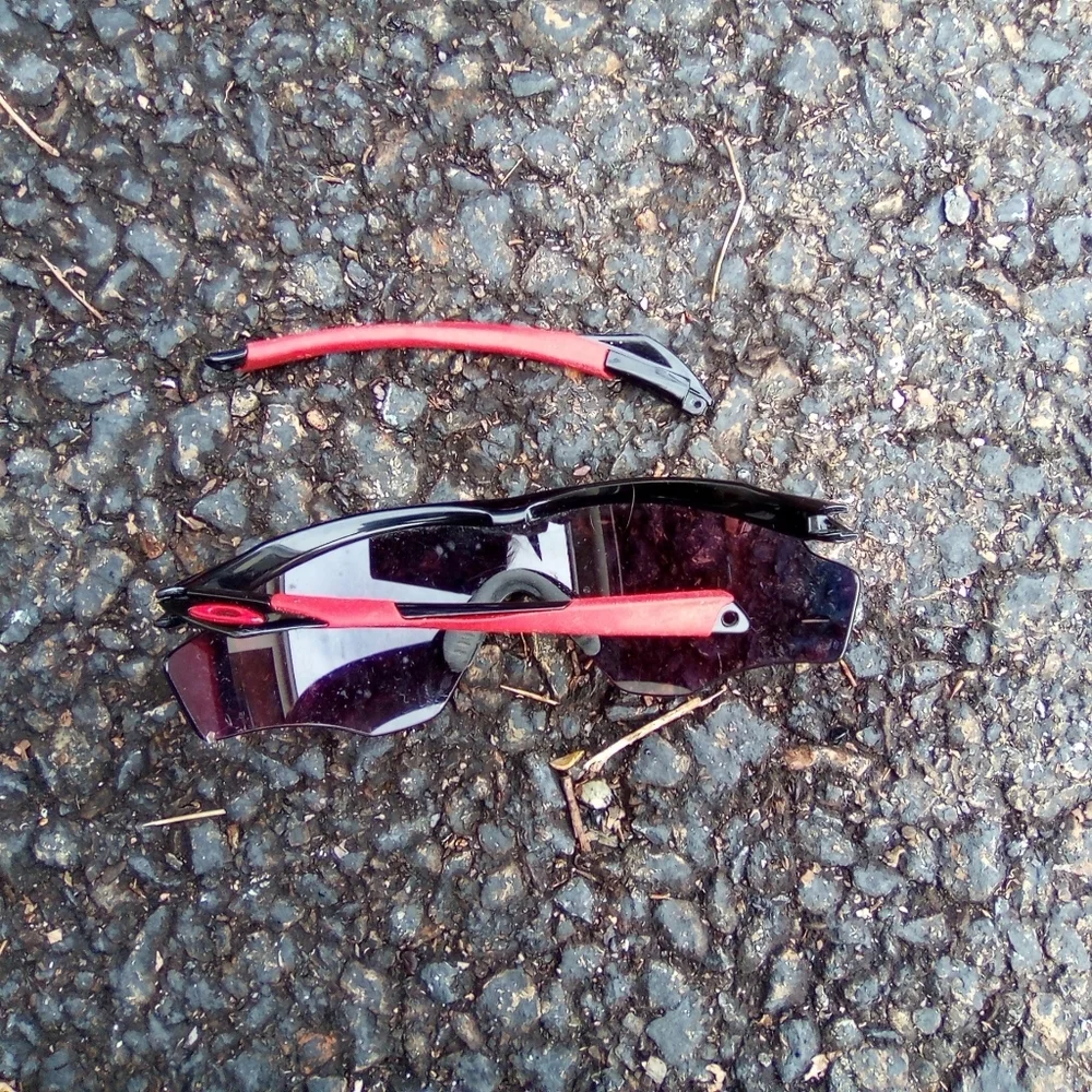 Sporty Red and Black Sunglasses